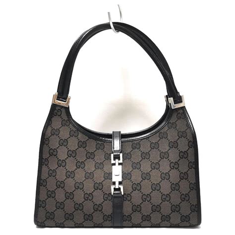 gucci present|gucci black leather jackie.